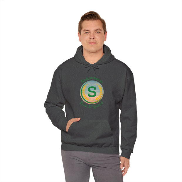 Saskatchewan Born & Raised Unisex Heavy Blend™ Hooded Sweatshirt