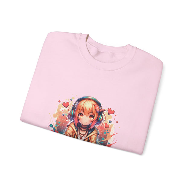 Graffiti Anime Girls Unisex Heavy Blend™ Crewneck Sweatshirt