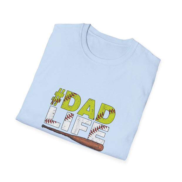 Baseball Dad Life Unisex Softstyle T-Shirt