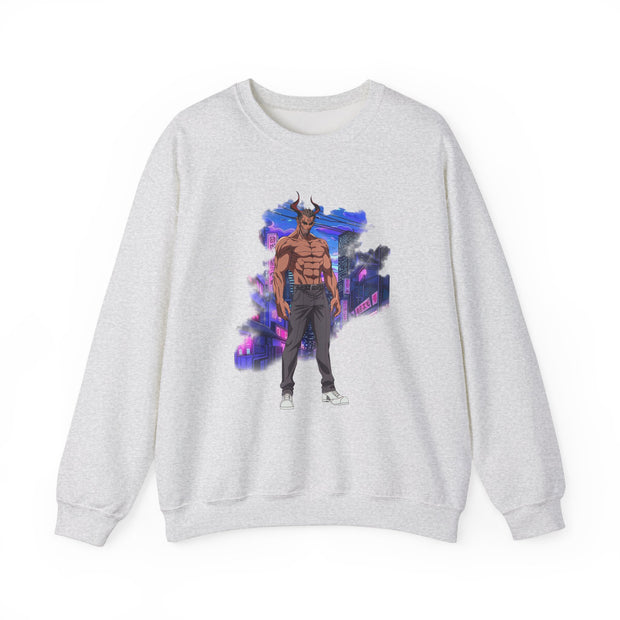 Anime Male Demon Unisex Heavy Blend™ Crewneck Sweatshirt