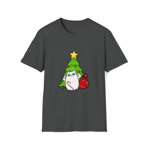 Christmas Cat Unisex Softstyle T-Shirt