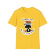 Books, Cat & Coffee Unisex Softstyle T-Shirt