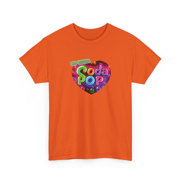 Soda Pop Heart Tee - Vintage Unisex Cotton T-Shirt, Casual Wear, Retro Graphic Tee, Gift for Soda Lovers, Summer Fashion