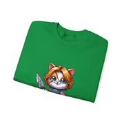 Horror Movie Cats Unisex Heavy Blend™ Crewneck Sweatshirt