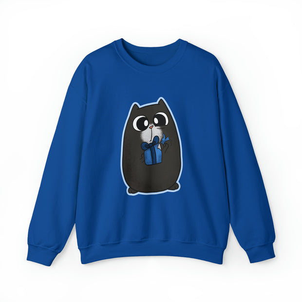 Christmas cat Unisex Heavy Blend™ Crewneck Sweatshirt