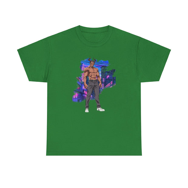 Anime Male Demon Unisex Heavy Cotton Tee
