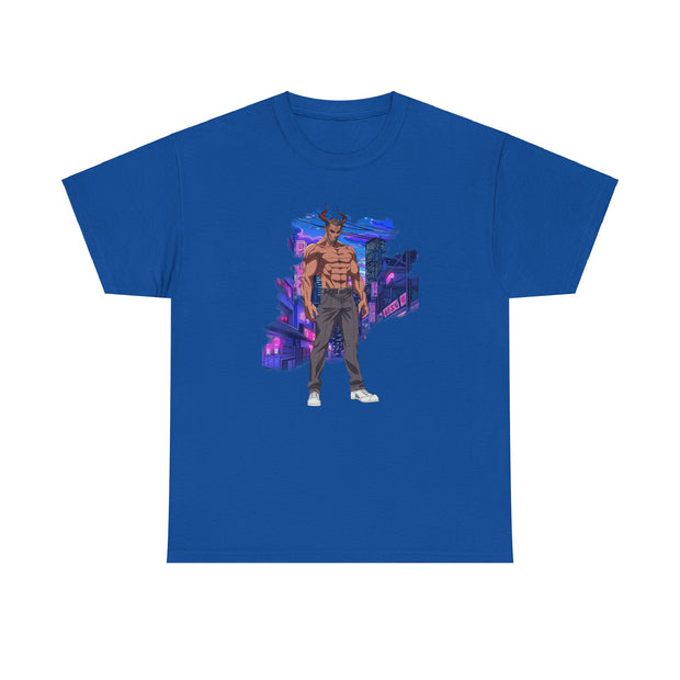 Anime Male Demon Unisex Heavy Cotton Tee