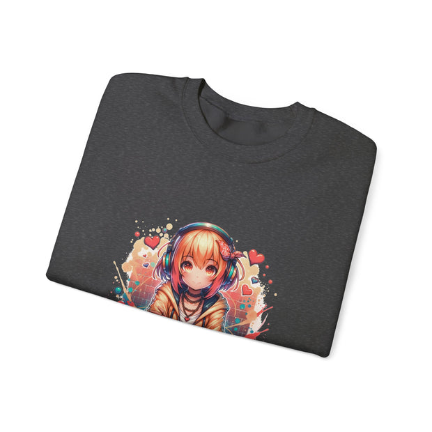 Graffiti Anime Girls Unisex Heavy Blend™ Crewneck Sweatshirt