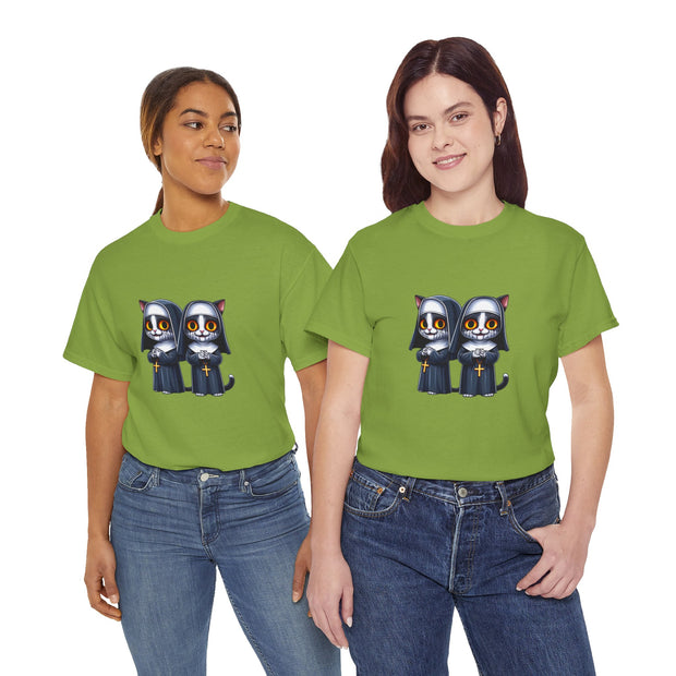 Horror Movie Cats Unisex Heavy Cotton Tee