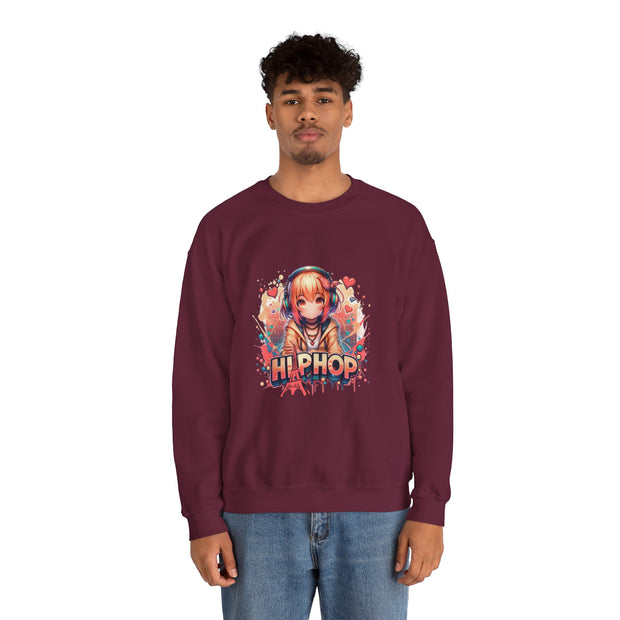 Graffiti Anime Girls Unisex Heavy Blend™ Crewneck Sweatshirt