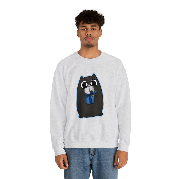 Christmas cat Unisex Heavy Blend™ Crewneck Sweatshirt