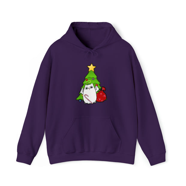 Christmas cat Unisex Heavy Blend™ Hooded Sweatshirt
