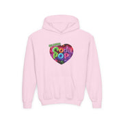 Youth Hooded Sweatshirt with Soda Pop Design, Fun Sweatshirt for Kids, Perfect Gift for Birthdays, Cozy Hooded Top, Great for Casual Wear