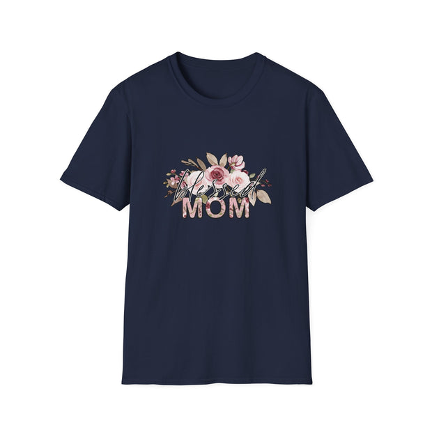 Mom Flowers Unisex Softstyle T-Shirt