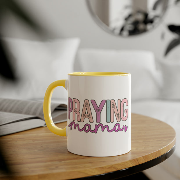 Praying Mama Accent Mugs, 11oz