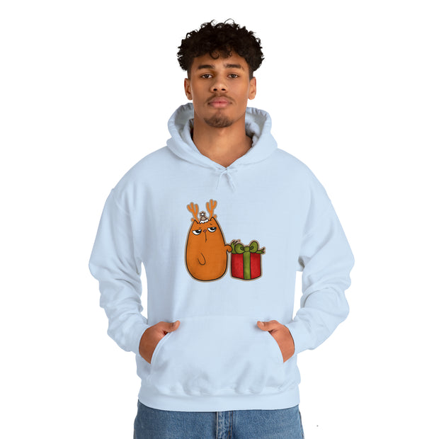 Christmas cat Unisex Heavy Blend™ Hooded Sweatshirt
