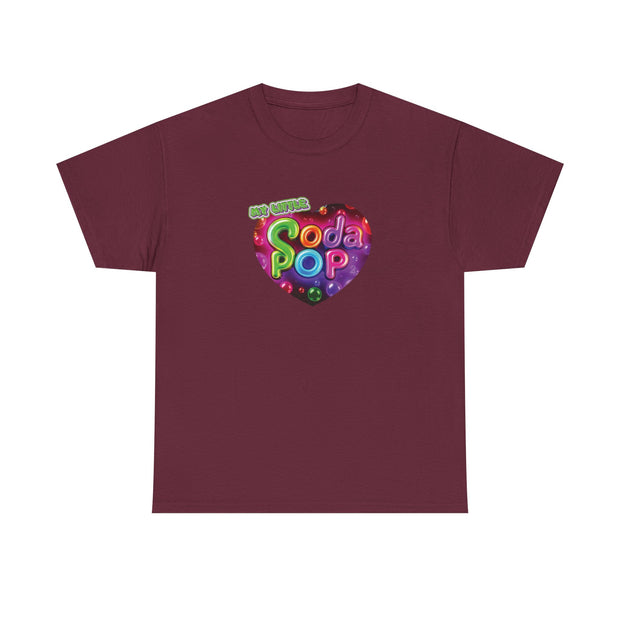 Soda Pop Heart Tee - Vintage Unisex Cotton T-Shirt, Casual Wear, Retro Graphic Tee, Gift for Soda Lovers, Summer Fashion