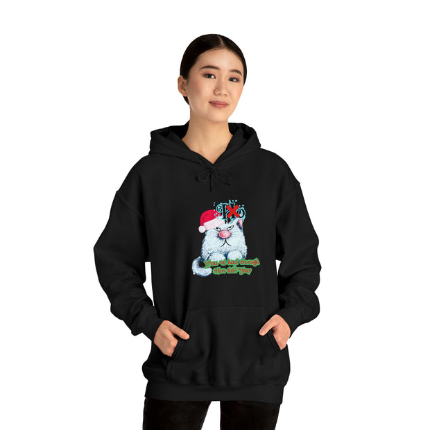 Christmas cat Unisex Heavy Blend™ Hooded Sweatshirt