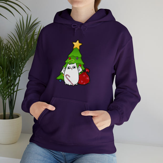 Christmas cat Unisex Heavy Blend™ Hooded Sweatshirt