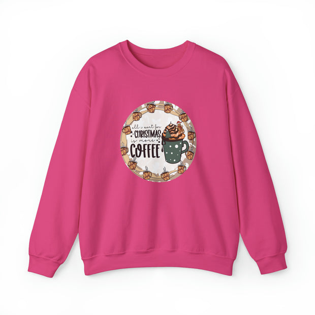 Christmas Coffee Unisex Heavy Blend™ Crewneck Sweatshirt