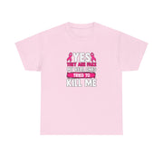 Breast Cancer Unisex Heavy Cotton Tee