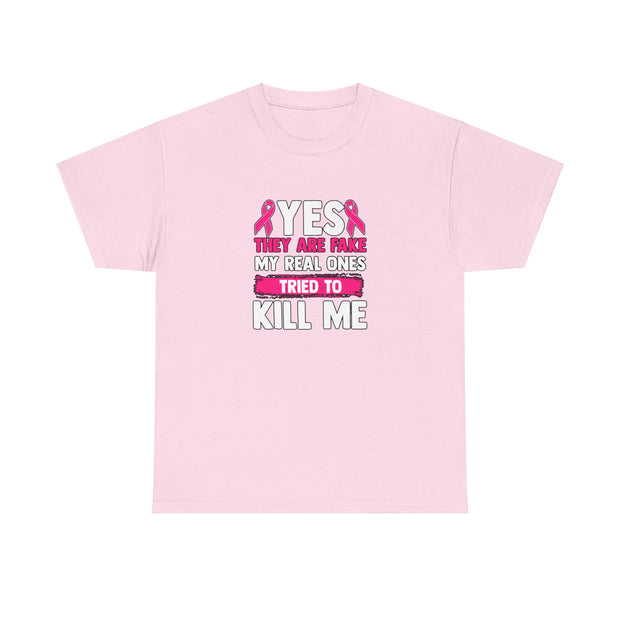 Breast Cancer Unisex Heavy Cotton Tee