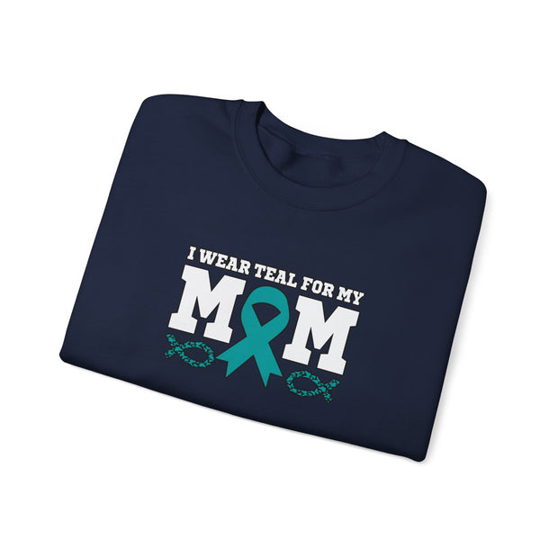Teal for Mom Unisex Heavy Blend™ Crewneck Sweatshirt