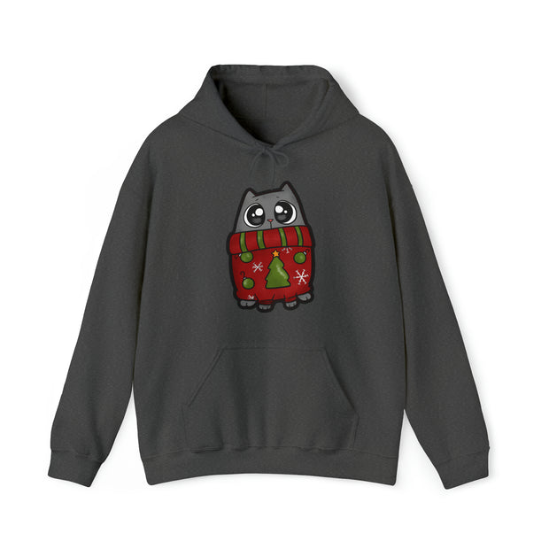 Christmas Cat Unisex Heavy Blend™ Hooded Sweatshirt