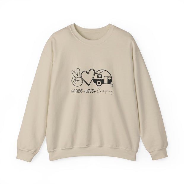 Peace Love Camping Unisex Heavy Blend™ Crewneck Sweatshirt