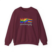 Peace Love Equality Unisex Heavy Blend™ Crewneck Sweatshirt