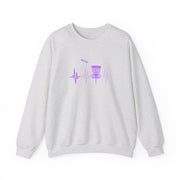 Disc Golf Heartbeat Unisex Heavy Blend™ Crewneck Sweatshirt