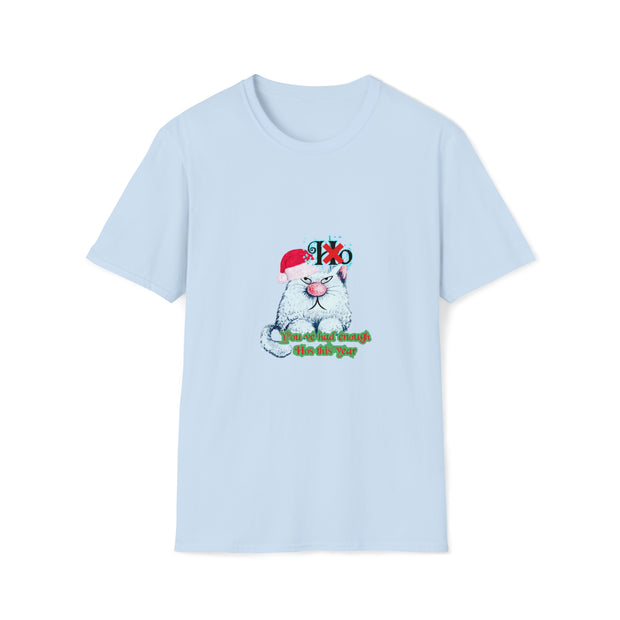 Christmas cat Unisex Softstyle T-Shirt
