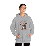 I Pretend that Coffee Helps Unisex Heavy Blend™ Hooded Sweatshirt