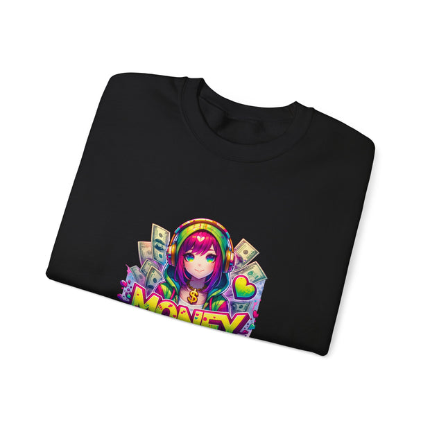 Graffiti Anime Girls Unisex Heavy Blend™ Crewneck Sweatshirt