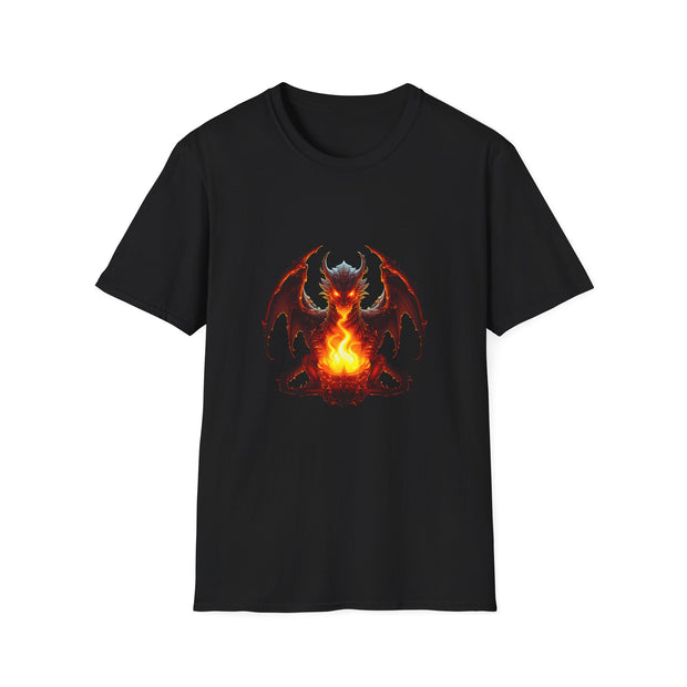 Fire Dragon Unisex Softstyle T-Shirt