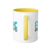 Fuck Cancer Accent Mugs, 11oz