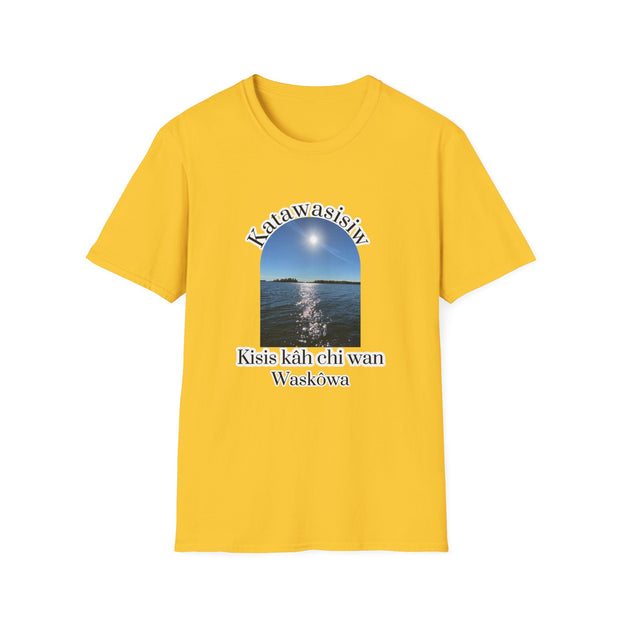 Cree Saskatchewan Skies Unisex Softstyle T-Shirt