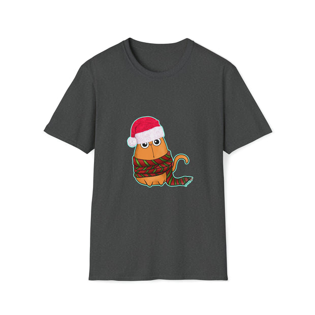 Christmas Cat Unisex Softstyle T-Shirt