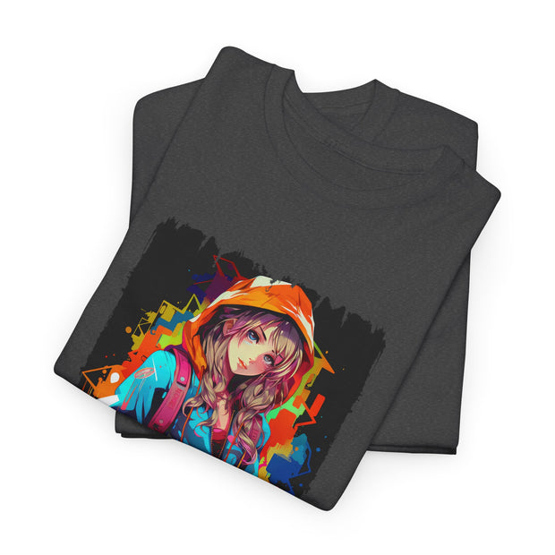 Graffiti Anime Girls Unisex Heavy Cotton Tee