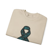 Ovarian Cancer Ribbon Unisex Heavy Blend™ Crewneck Sweatshirt