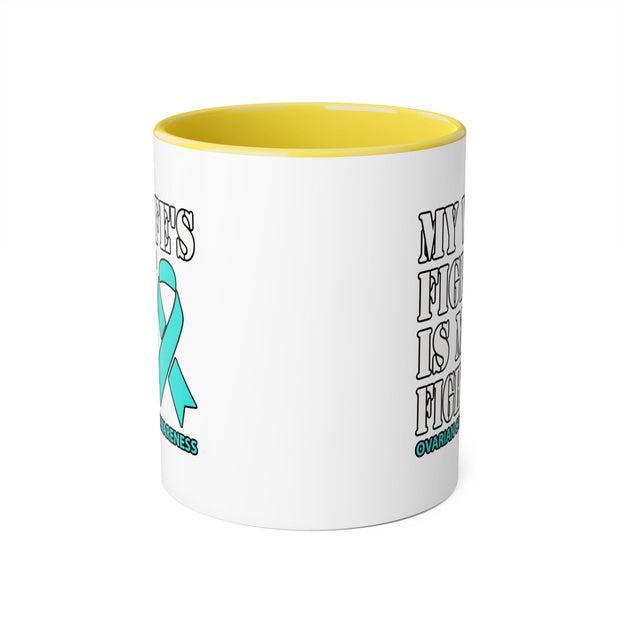 Ovarian Cancer Accent Mugs, 11oz