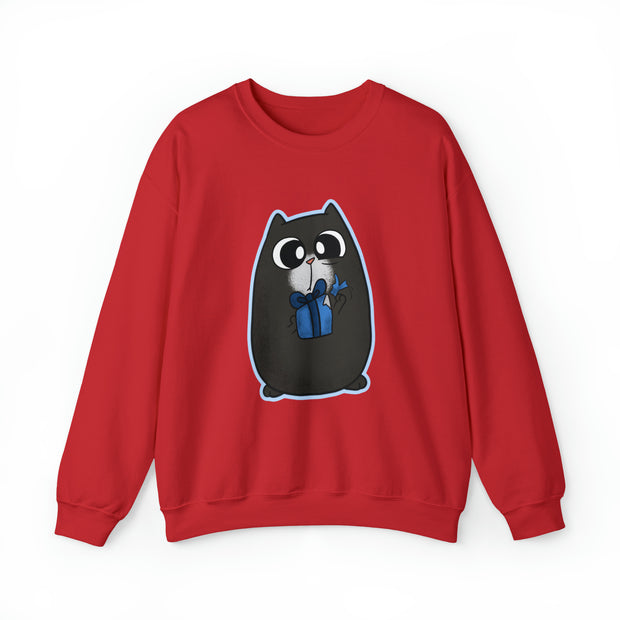 Christmas cat Unisex Heavy Blend™ Crewneck Sweatshirt