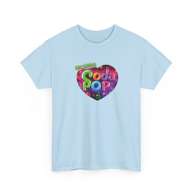 Soda Pop Heart Tee - Vintage Unisex Cotton T-Shirt, Casual Wear, Retro Graphic Tee, Gift for Soda Lovers, Summer Fashion