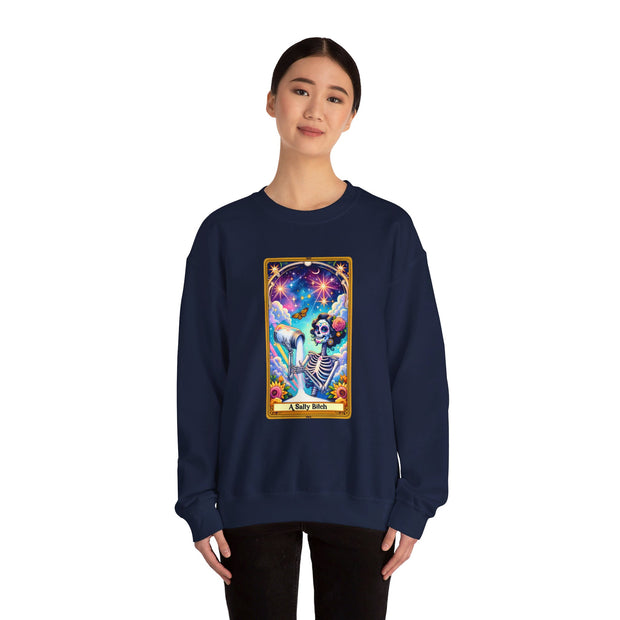 Salty Bitch Tarot Card Unisex Heavy Blend™ Crewneck Sweatshirt