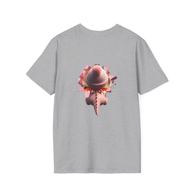 Valentines Dragon 2 Sided Unisex Softstyle T-Shirt
