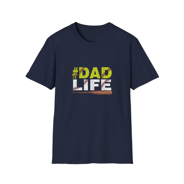 Baseball Dad Life Unisex Softstyle T-Shirt