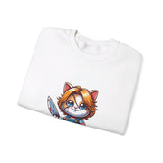 Horror Movie Cats Unisex Heavy Blend™ Crewneck Sweatshirt