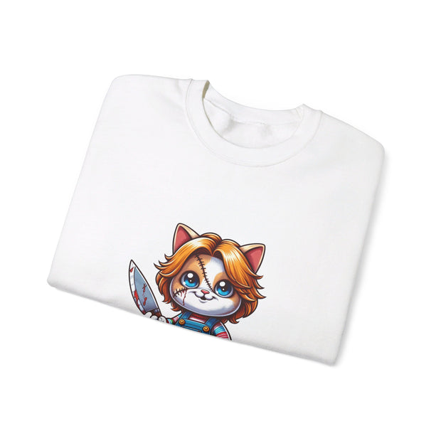 Horror Movie Cats Unisex Heavy Blend™ Crewneck Sweatshirt