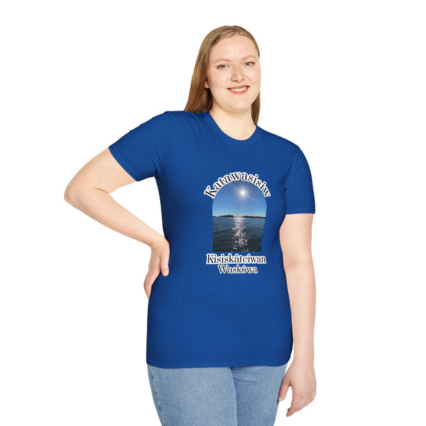 Cree Saskatchewan Skies Unisex Softstyle T-Shirt