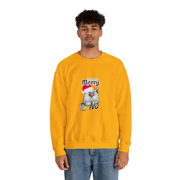 Christmas cat Unisex Heavy Blend™ Crewneck Sweatshirt